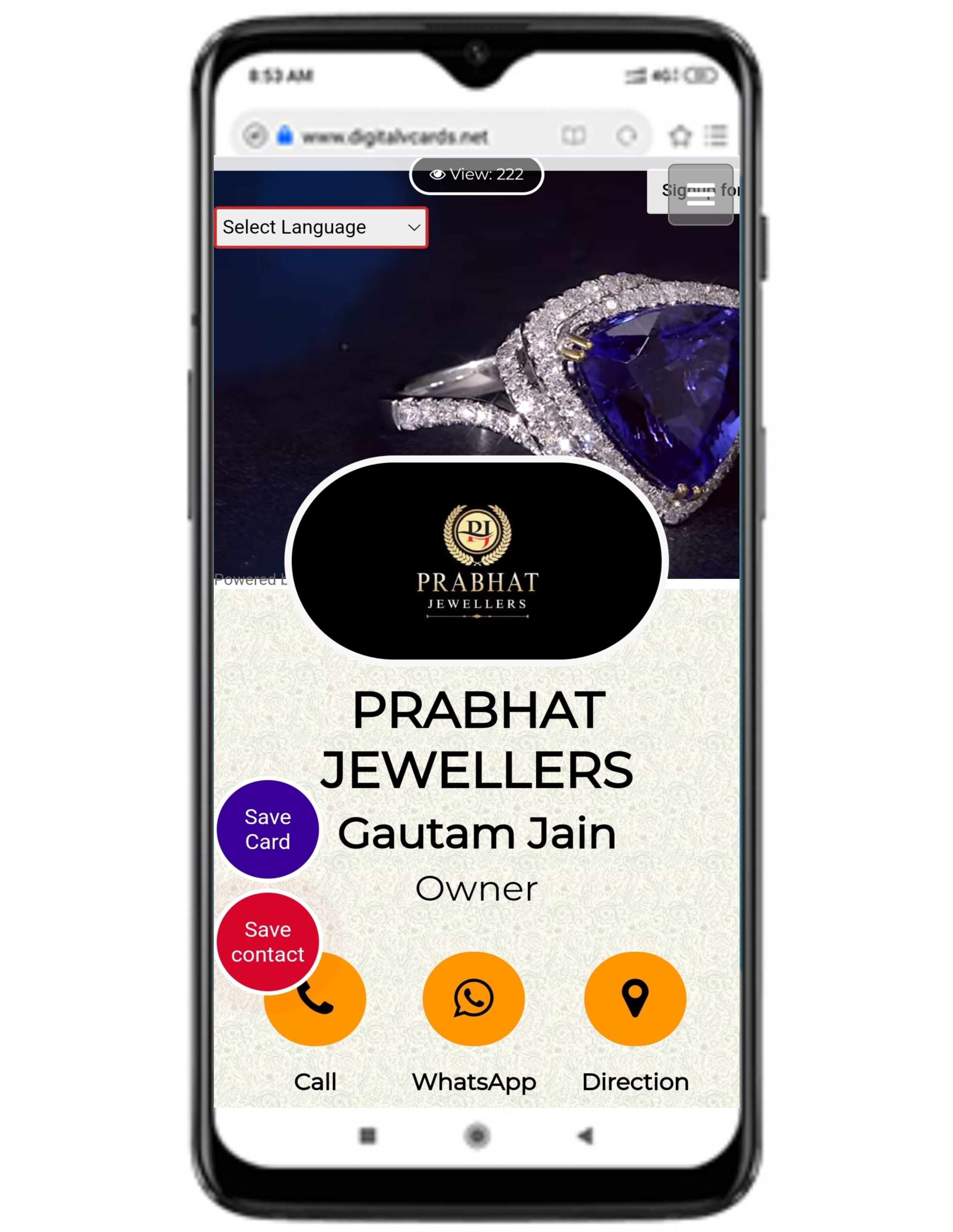 Digital Business Card Template 1 Digital Business Card Template 1